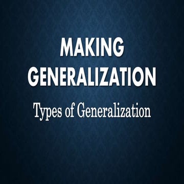 GENERALIZATION.pptx