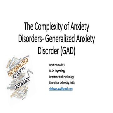 Generalized Anxiety Disorder (GAD)