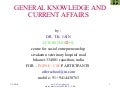 General knowledge and current affairs  