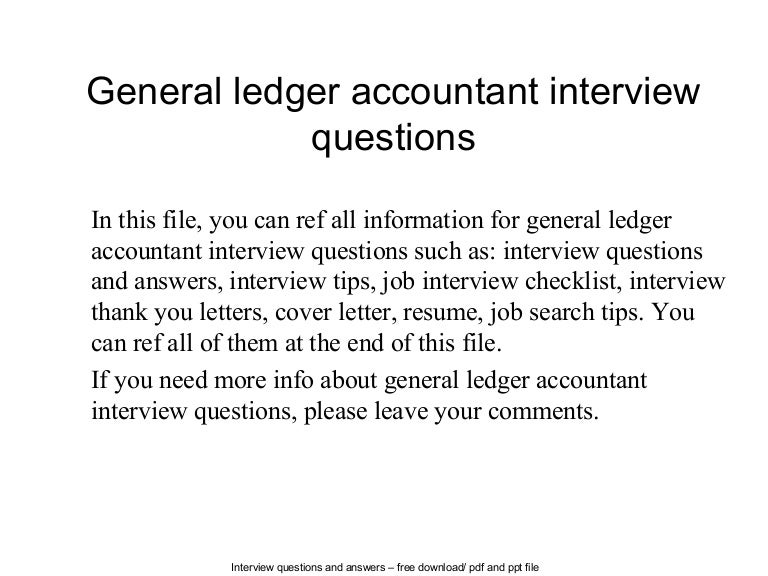 interview questions accountant