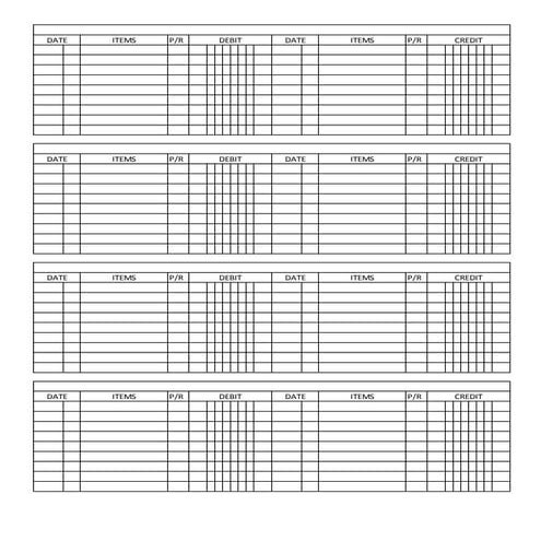 General ledger template