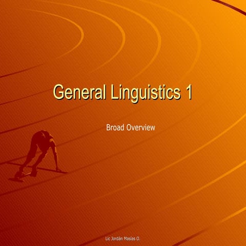 General linguistics 1