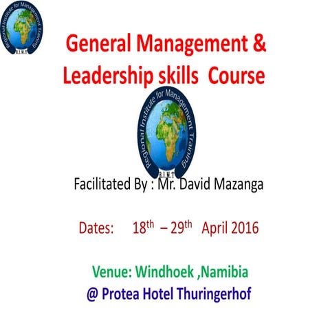General Management  & Leadership Course  ;Workplace Stress ;Attitudes &; Chan...