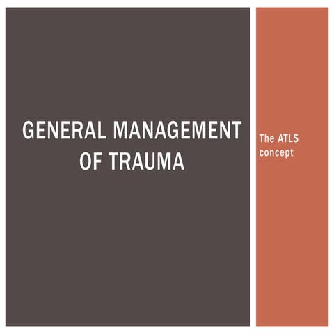 General management of trauma