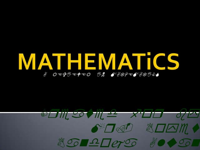 General mathematics