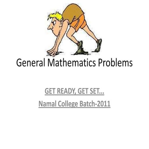 General mathematics problems