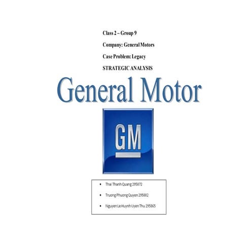 General motors project  