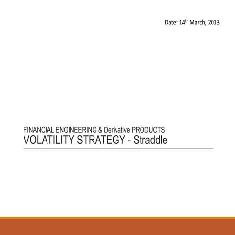 General motors straddle  volatility strategy