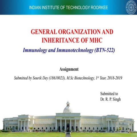 General organization and inheritance of MHC