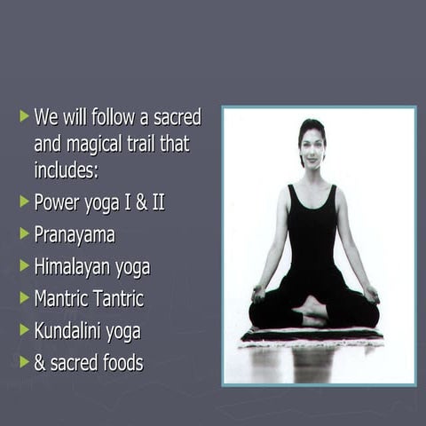An outline of Atma yoga teacher training program.