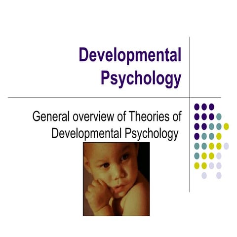 General overview of theories of developmental psych