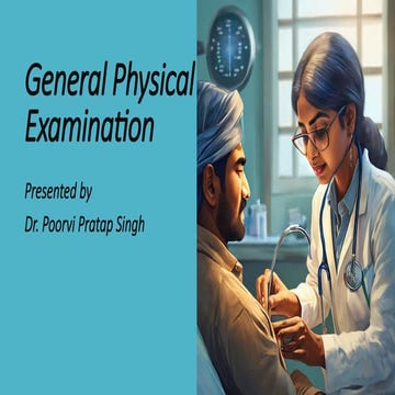 General Physical Examination of human body