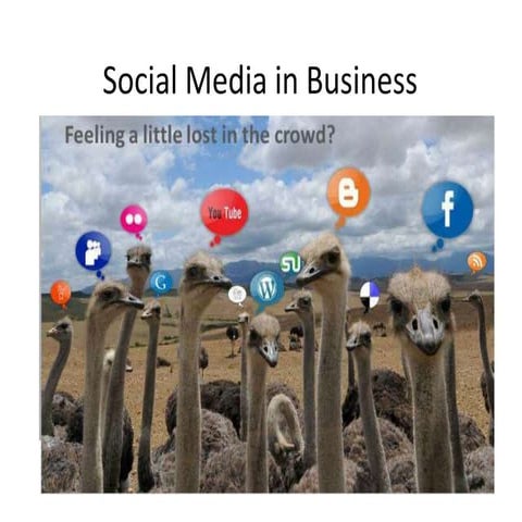 Social Media in Business