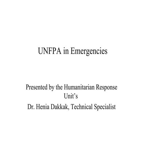 General presentation