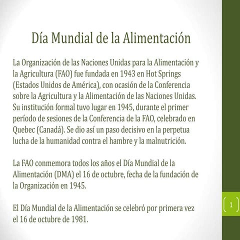 Dial Mundial de la Alimentación
