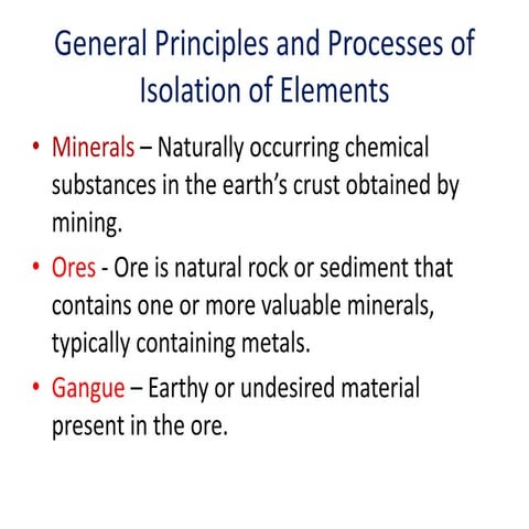 General Principles and Processes of Isolation of Elements.pptx