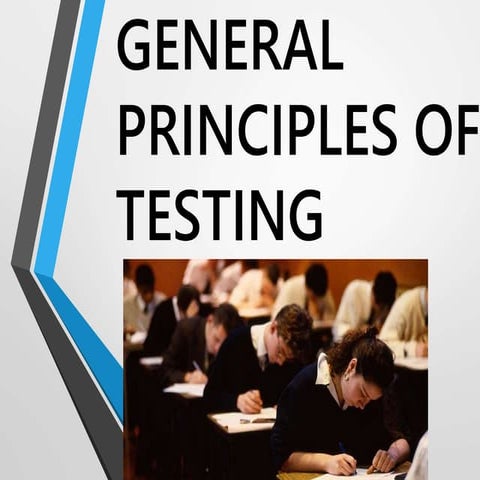 General principles of testing to Different qualities of high quality assessment