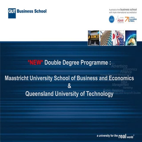 General Presentation - QUT Double Degree Programme | PPTX