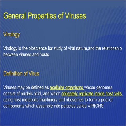General Characteristics of Viruses | PPTX