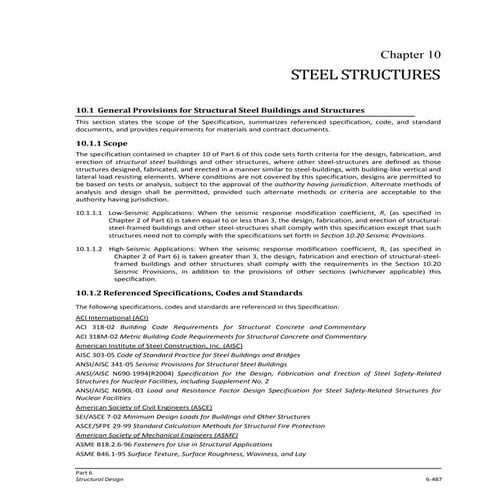 General provisions for  structureal steel building and structure (bnbc)