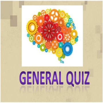 General Quiz (19/01/14) IIT Jodhpur