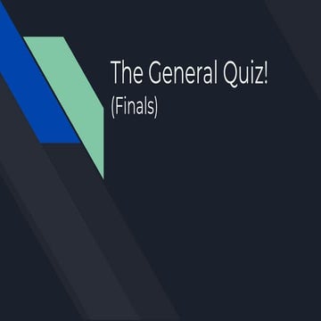 General quiz (finals)