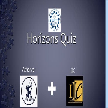 Horizons quiz solution