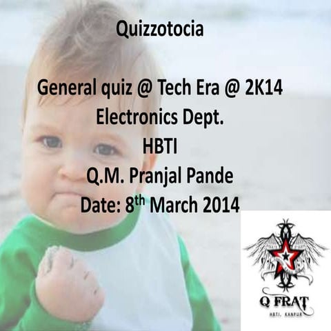 General quiz @ HBTI