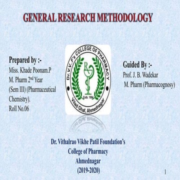 General research methodology