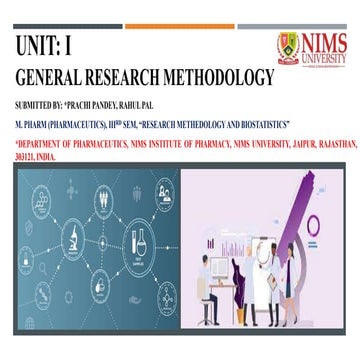 Research Methodology_UNIT_I_General Research Methodology M. Pharm (IIIrd Sem.)