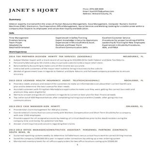 General resume