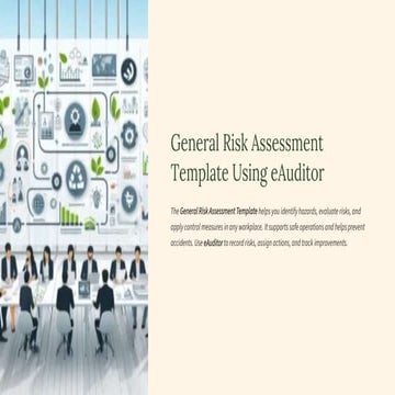 General Risk Assessment Template with eAuditor Audits and inspections | PDF