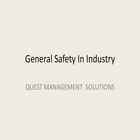 GENERAL SAFETY IN AN INDUSTRY-n.pptx Chemical as well as specialist chemicals