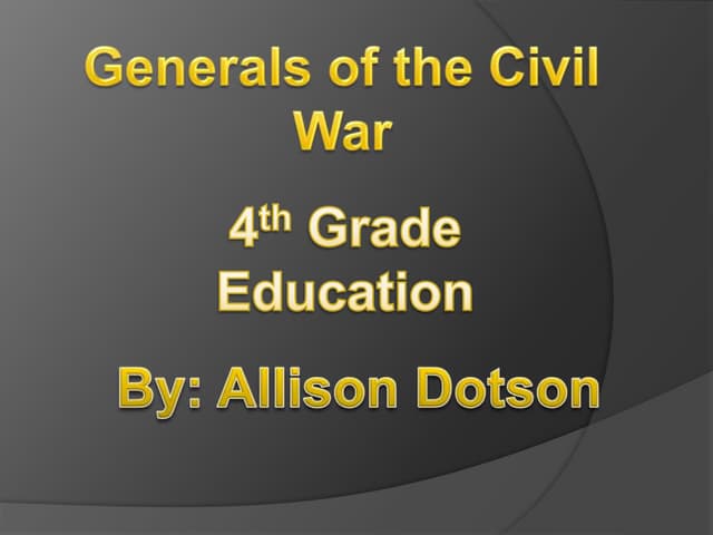 Generals of civil war