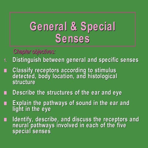 General & Special Senses