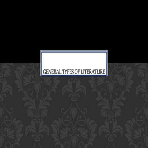 General types of literature