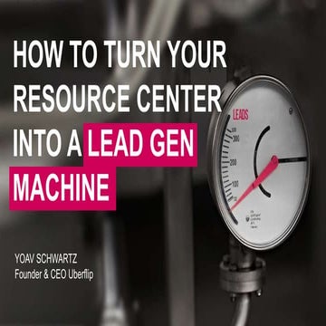 Generate Leads With Your Resource Center