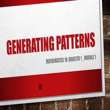 GENERATING PATTERNS.pptx