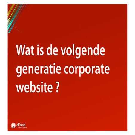 Corporate website generations