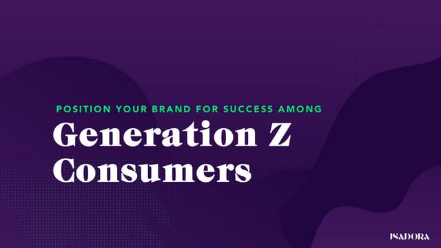 Generation Z Consumers