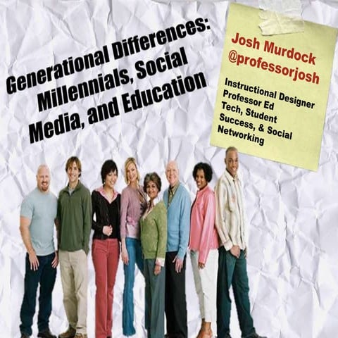 Generational Differences: Millennials, Social media, and Education