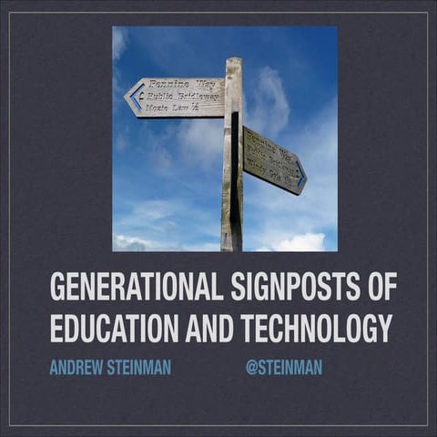 Generational Signposts of Education and Technology