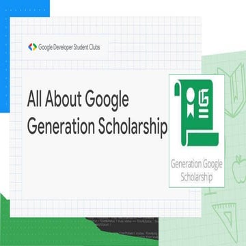 Generation google scholarship