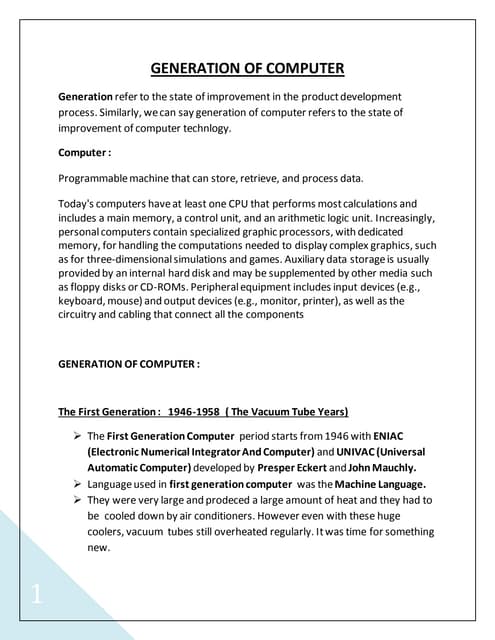 what is computer | PDF