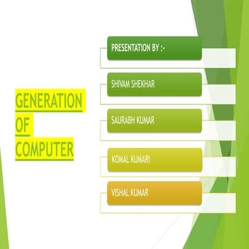 Generation of computer