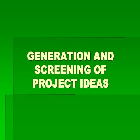 generation of ideas (PM).ppt