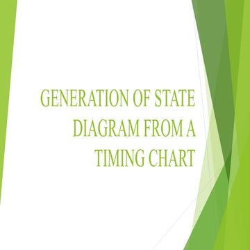 Generation of state diagram from time chart