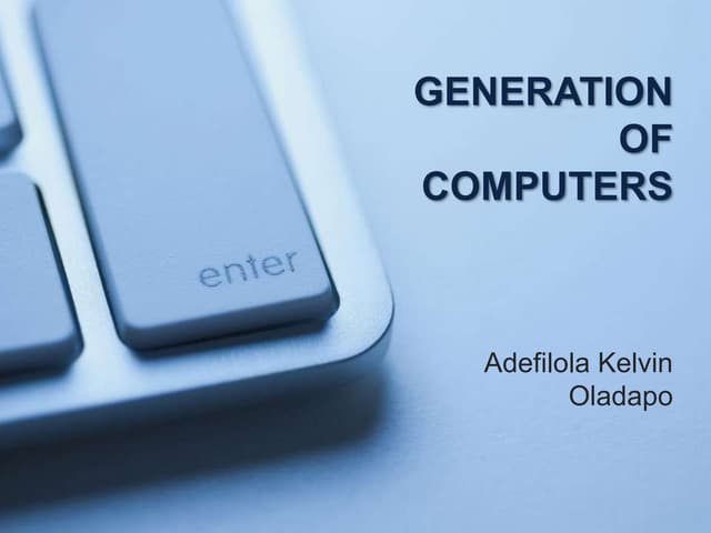 Generations of Computers