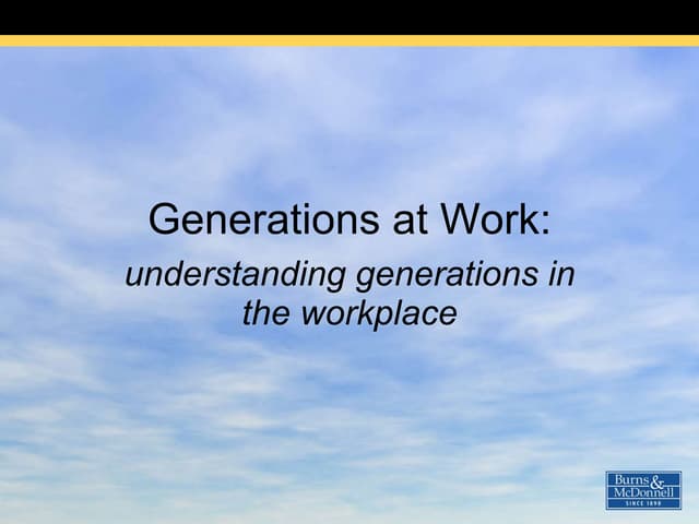 Generations at Work