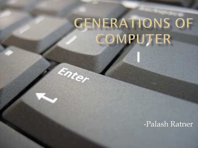 Generations of computer
